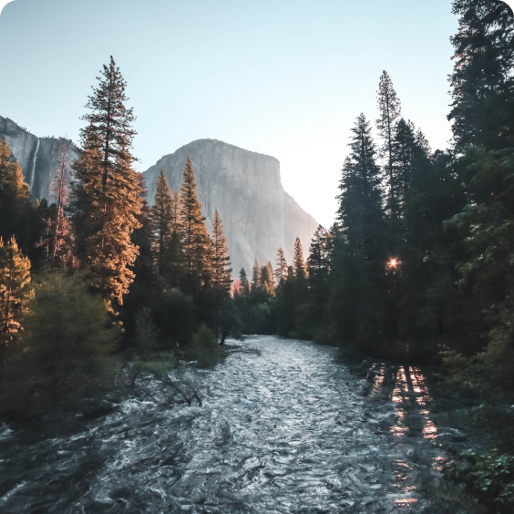 Valle de Yosemite, se encuentra en california
